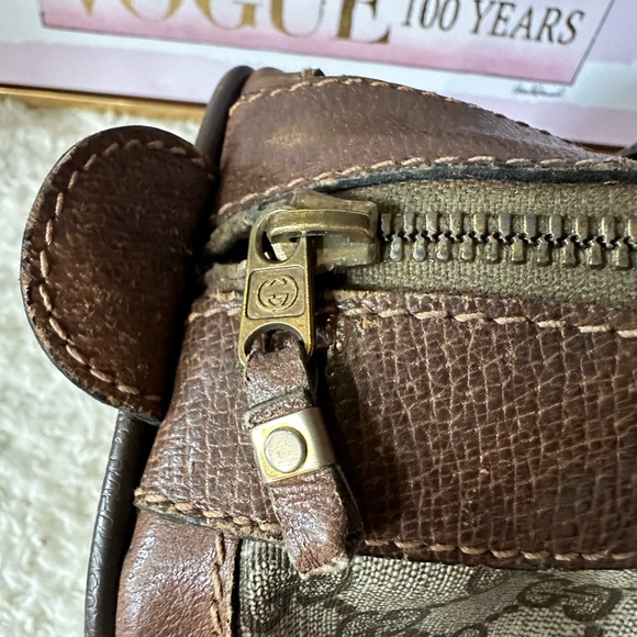 Gucci Supreme Sherry Line Web Monogram Boston Bag - Picture 11 of 14